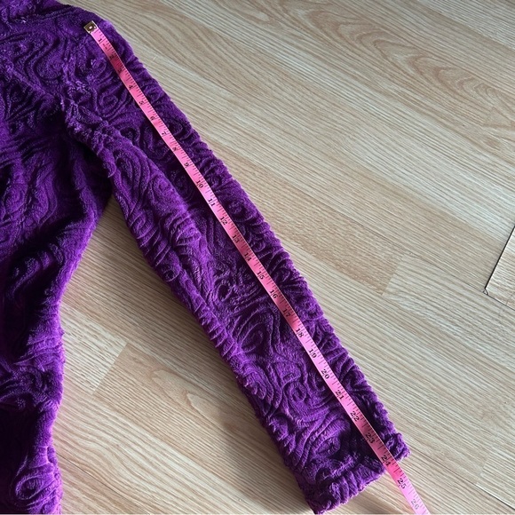 Athleta Purple Plush Fleece Half Zipped Jacket Women’s Small - Picture 8 of 9